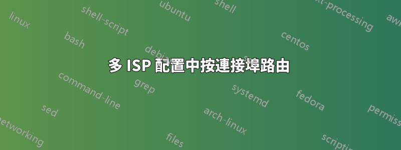 多 ISP 配置中按連接埠路由