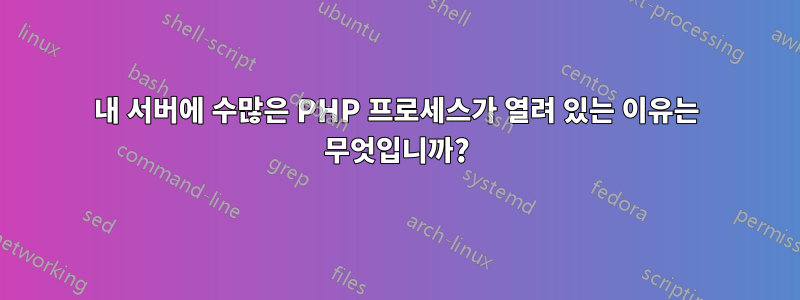 내 서버에 수많은 PHP 프로세스가 열려 있는 이유는 무엇입니까?