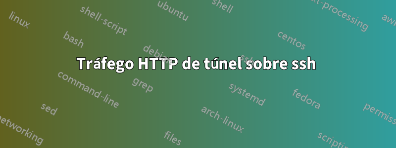 Tráfego HTTP de túnel sobre ssh
