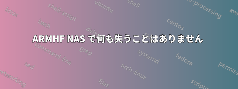 ARMHF NAS で何も失うことはありません