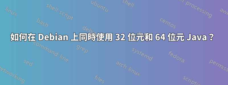 如何在 Debian 上同時使用 32 位元和 64 位元 Java？