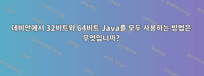 데비안에서 32비트와 64비트 Java를 모두 사용하는 방법은 무엇입니까?