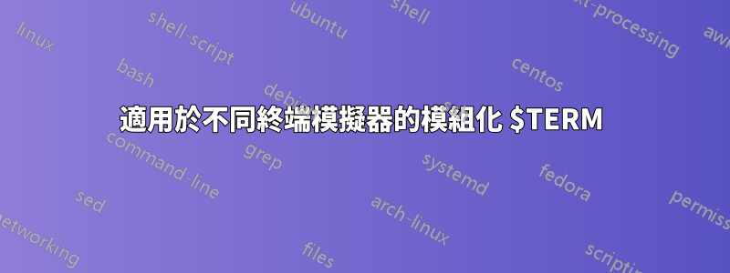 適用於不同終端模擬器的模組化 $TERM