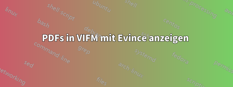 PDFs in VIFM mit Evince anzeigen