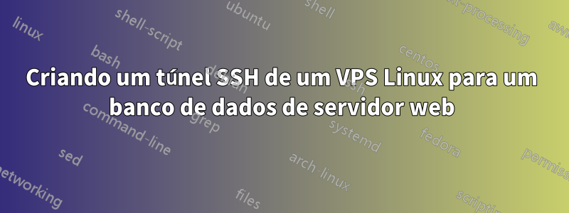 Criando um túnel SSH de um VPS Linux para um banco de dados de servidor web