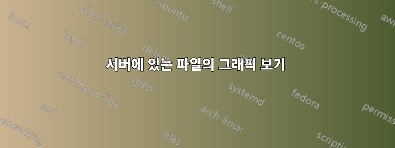 서버에 있는 파일의 그래픽 보기