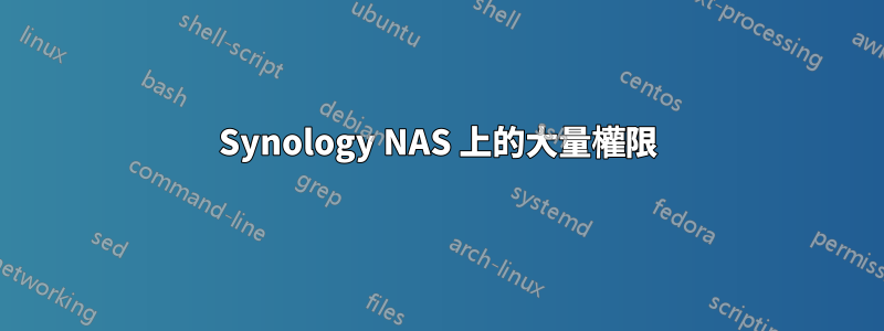 Synology NAS 上的大量權限