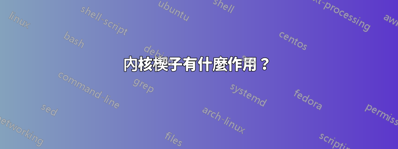 內核楔子有什麼作用？