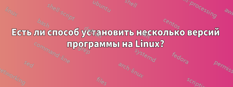 Есть ли способ установить несколько версий программы на Linux?