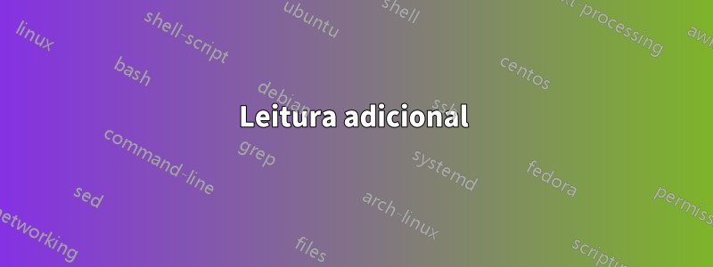 Leitura adicional