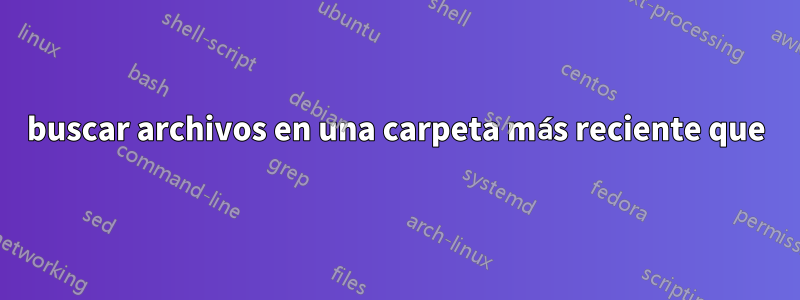 buscar archivos en una carpeta más reciente que