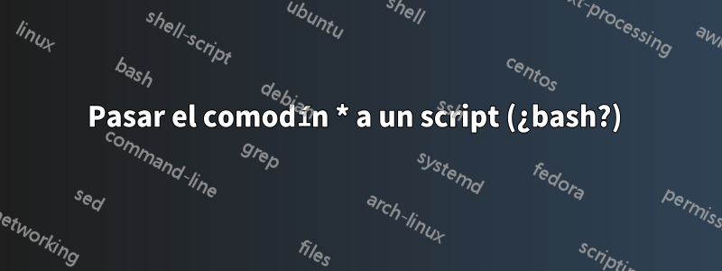 Pasar el comodín * a un script (¿bash?) 