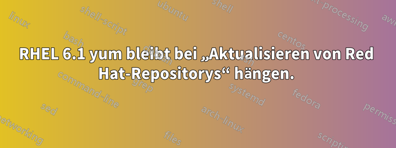 RHEL 6.1 yum bleibt bei „Aktualisieren von Red Hat-Repositorys“ hängen.