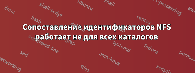 Сопоставление идентификаторов NFS работает не для всех каталогов