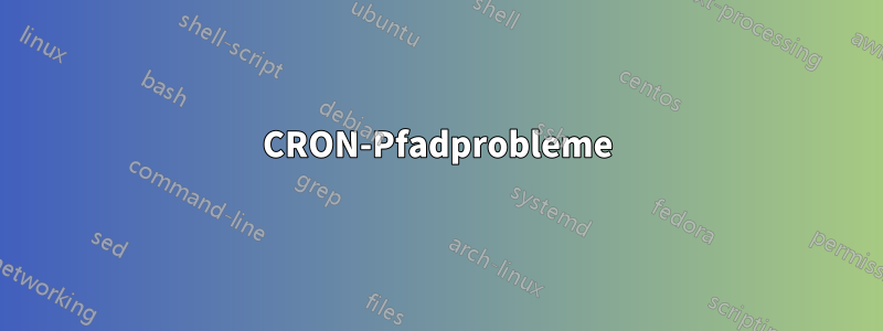 CRON-Pfadprobleme