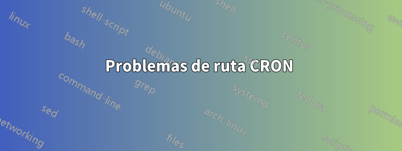 Problemas de ruta CRON