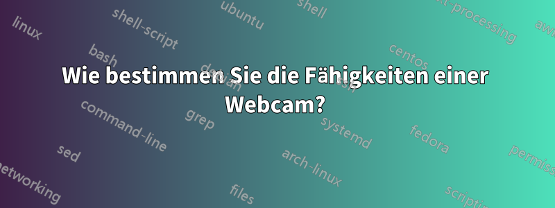 Wie bestimmen Sie die Fähigkeiten einer Webcam?