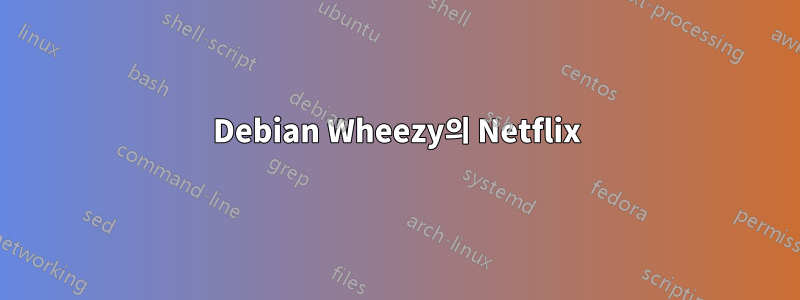 Debian Wheezy의 Netflix