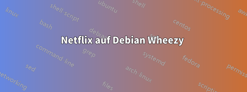 Netflix auf Debian Wheezy