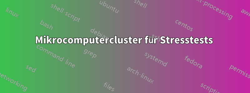 Mikrocomputercluster für Stresstests