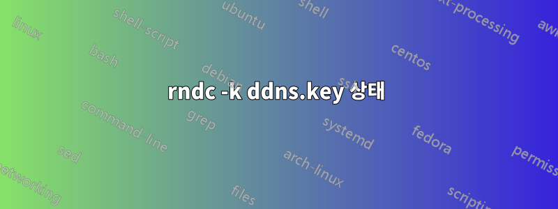 rndc -k ddns.key 상태