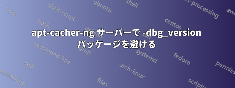 apt-cacher-ng サーバーで -dbg_version パッケージを避ける