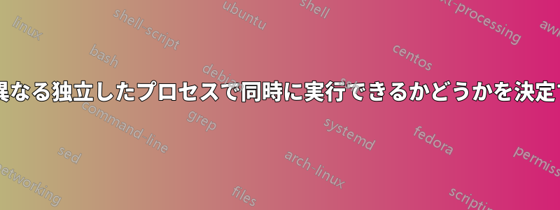 実行可能ファイルを異なる独立したプロセスで同時に実行できるかどうかを決定するものは何ですか?