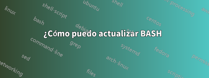 ¿Cómo puedo actualizar BASH 