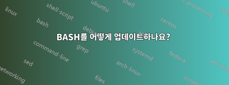 BASH를 어떻게 업데이트하나요?