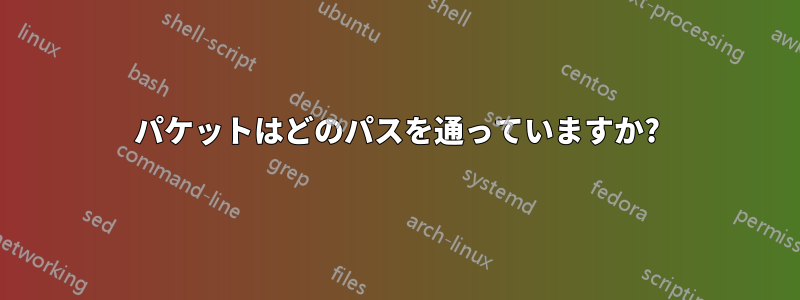 パケットはどのパスを通っていますか?