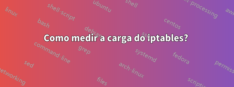 Como medir a carga do iptables?