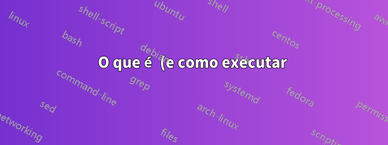O que é (e como executar) listagem de ações?
