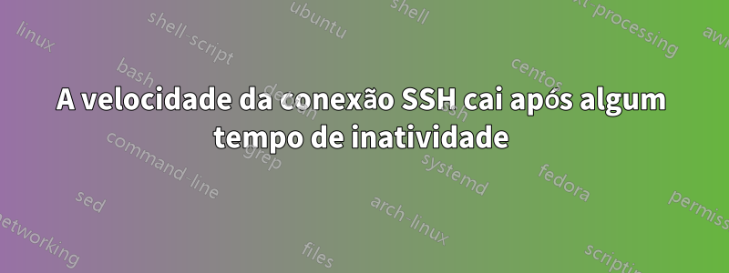 A velocidade da conexão SSH cai após algum tempo de inatividade