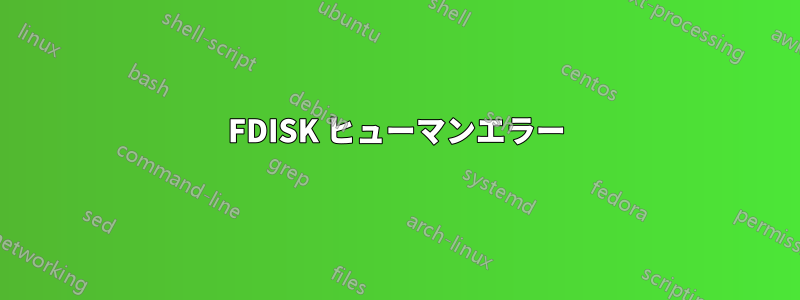 FDISK ヒューマンエラー