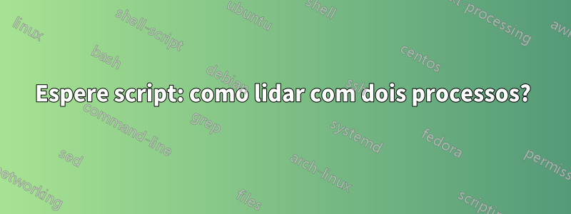 Espere script: como lidar com dois processos?