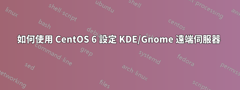 如何使用 CentOS 6 設定 KDE/Gnome 遠端伺服器