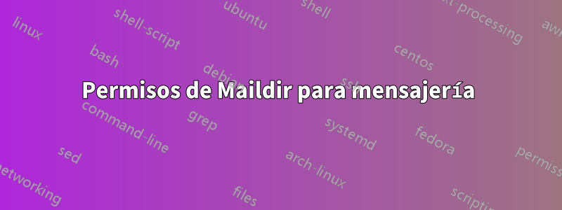 Permisos de Maildir para mensajería