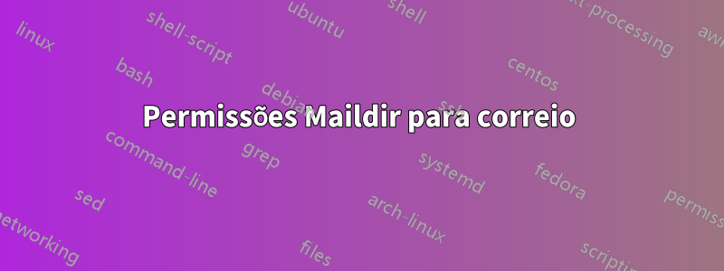 Permissões Maildir para correio