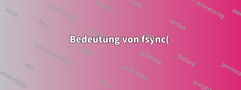 Bedeutung von fsync() im sshfs+LUKS-Setup
