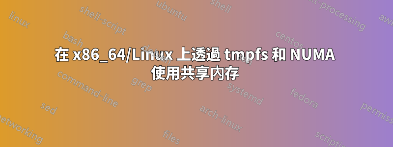 在 x86_64/Linux 上透過 tmpfs 和 NUMA 使用共享內存