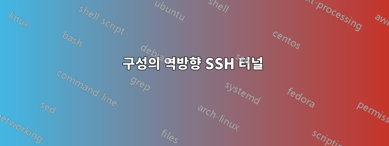 구성의 역방향 SSH 터널