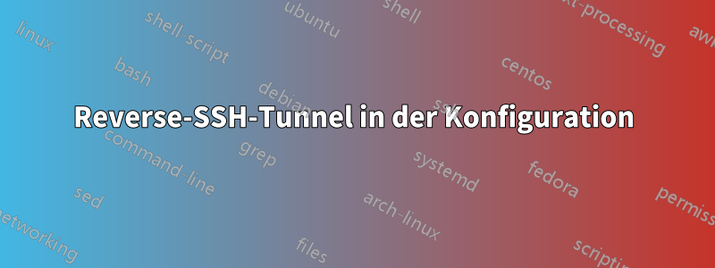 Reverse-SSH-Tunnel in der Konfiguration