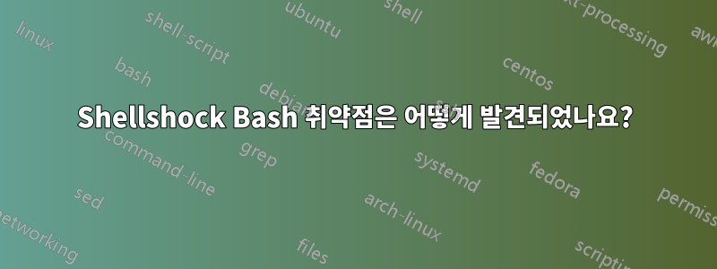 Shellshock Bash 취약점은 어떻게 발견되었나요?