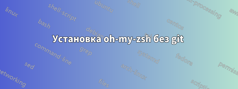 Установка oh-my-zsh без git