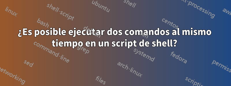 ¿Es posible ejecutar dos comandos al mismo tiempo en un script de shell?