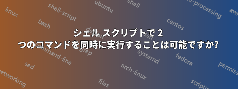 シェル スクリプトで 2 つのコマンドを同時に実行することは可能ですか?
