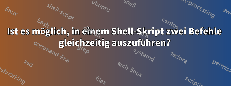 Ist es möglich, in einem Shell-Skript zwei Befehle gleichzeitig auszuführen?