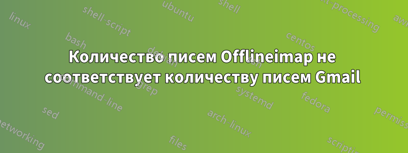 Количество писем Offlineimap не соответствует количеству писем Gmail