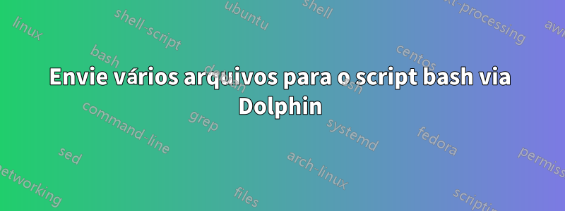 Envie vários arquivos para o script bash via Dolphin