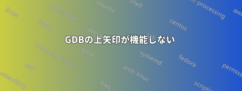 GDBの上矢印が機能しない